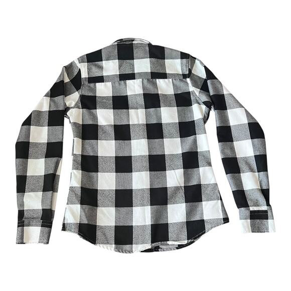 Dixxon Flannel The Gringo Plaid Long Sleeve Button Down Shirt Women Size M - Picture 2 of 8
